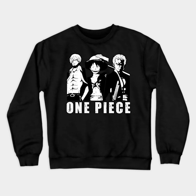 ONE PIECE T-SHIRT FUN T-SHIRT PO05 Crewneck Sweatshirt by Huko